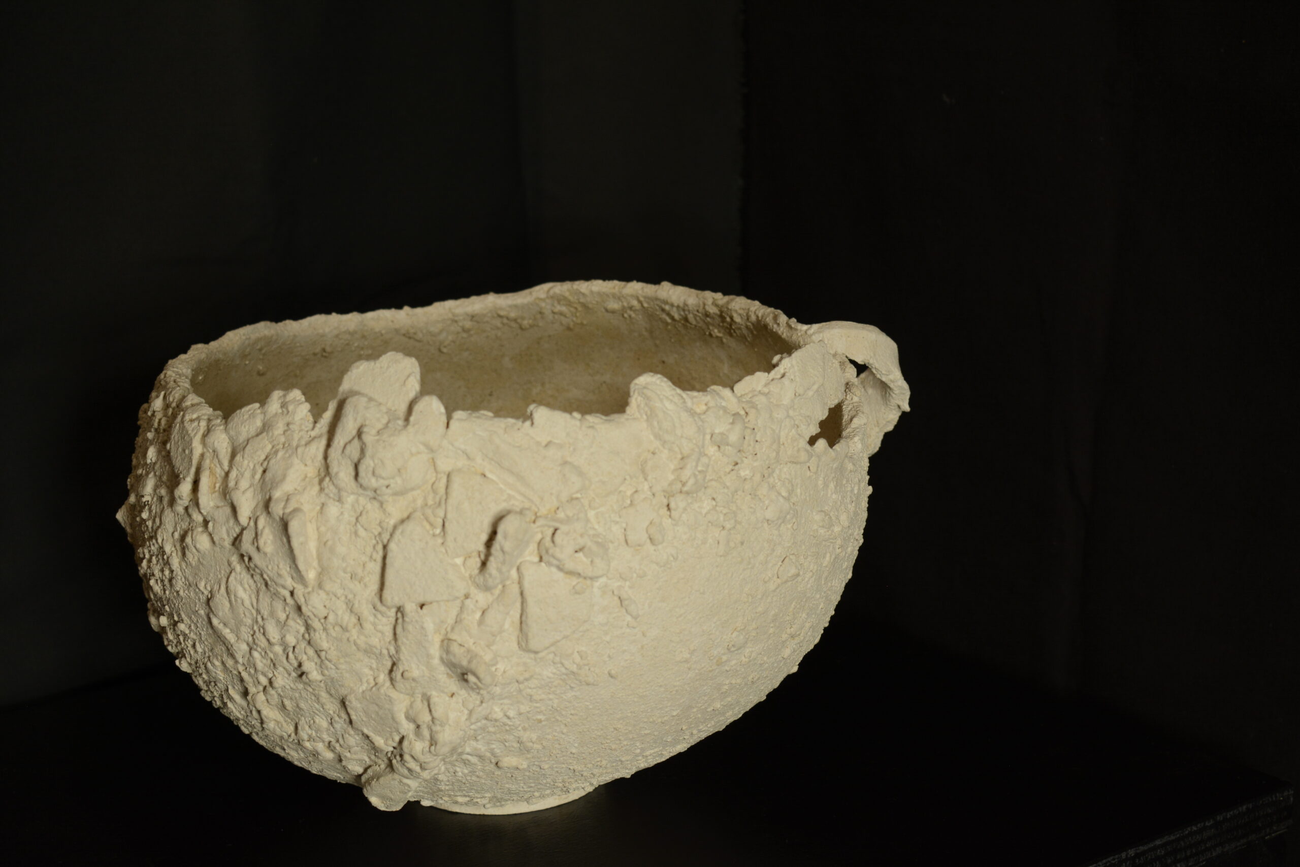 VASO SCULTURA BIANCO ROTONDO - immagine 4